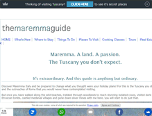 Tablet Screenshot of maremmaguide.com